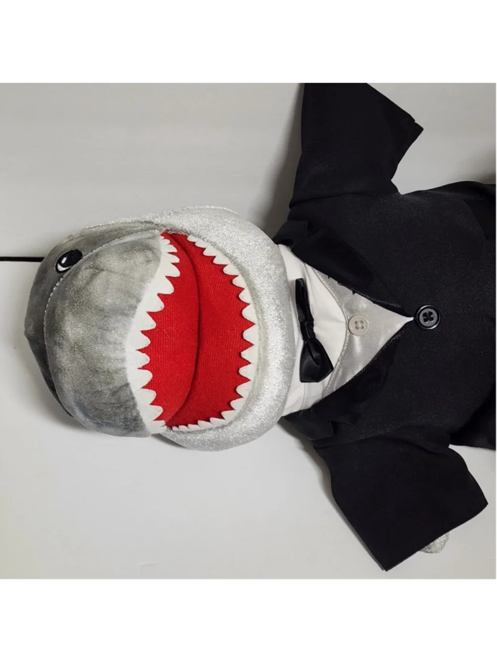 Build-A-Bear Toothy Shark Plush Stuffed Animal In Groom Tuxedo Suit Retired BAB